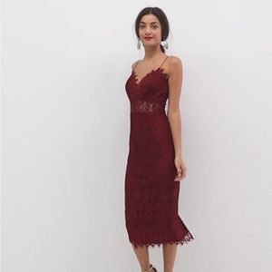 ASOS lace, Cami midi, pencil dress size 8